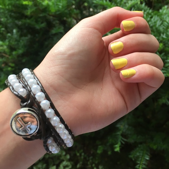 Handmade Pearl Wrap Bracelet - Picture 3 of 3